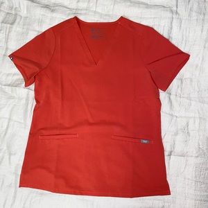 Figs Clay Casma scrub top